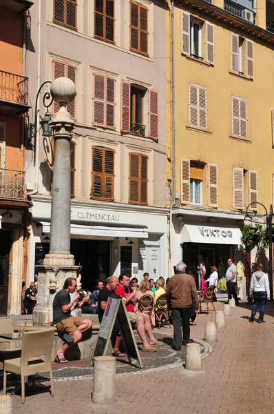 Antibes France April 2016 Bar Picturesque City — Stock Photo, Image