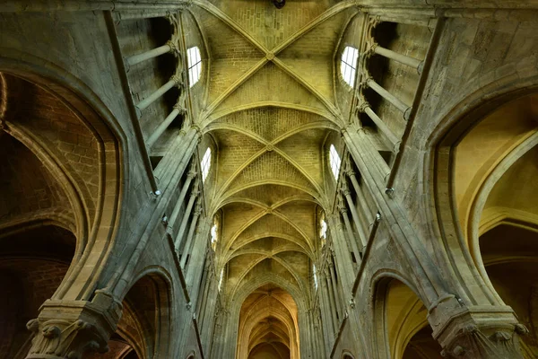 Triel Sur Seine France April 2016 Gothic Renaissance Saint Martin — Stock Photo, Image