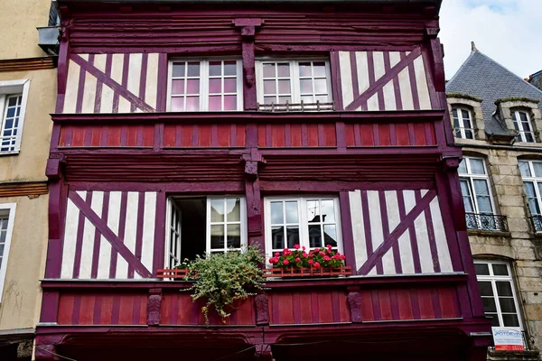 Dinan França Setembro 2020 Pitoresca Cidade — Fotografia de Stock