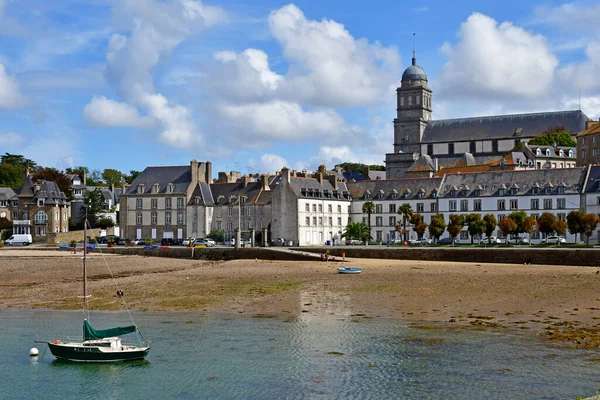 Saint Malo Francja Wrzesień 2020 Port Malowniczej Dzielnicy Saint Servan — Zdjęcie stockowe