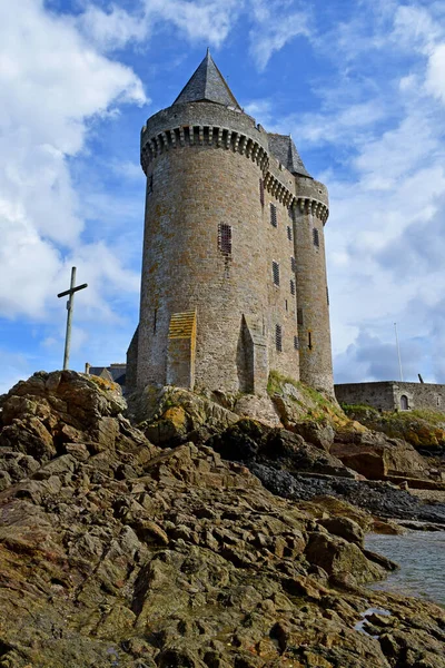 Saint Malo France September 2020 Picturesque Solidor Tower Saint Servan — стокове фото