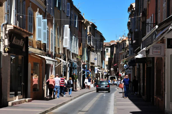 Saint Tropez Francia Abril 2016 Pintoresca Ciudad Vieja Primavera —  Fotos de Stock