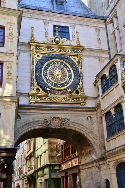 Frankrijk Het Schilderachtige Gros Horloge Stad Rouen — Stockfoto