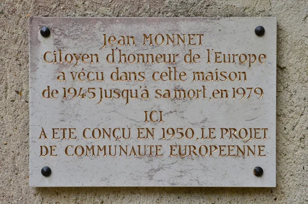 Ile France Malebný Dům Jean Monnet Bazoches Sur Guyonne — Stock fotografie