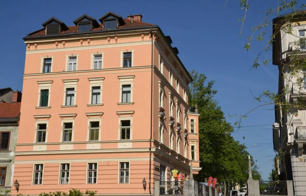 Slovenien Den Pittoreska Och Historiska Staden Ljubljana — Stockfoto