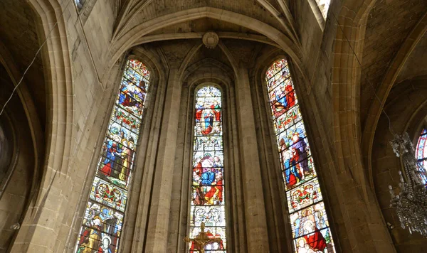 Ile France Malebný Kostel Magny Vexin — Stock fotografie