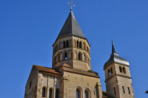 索内和卢瓦尔市克吕尼风景如画的修道院 — 图库照片