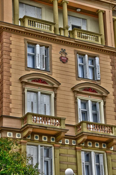 Chorwacja Hotel Malowniczym Historycznym Mieście Opatija Bałkanach — Zdjęcie stockowe