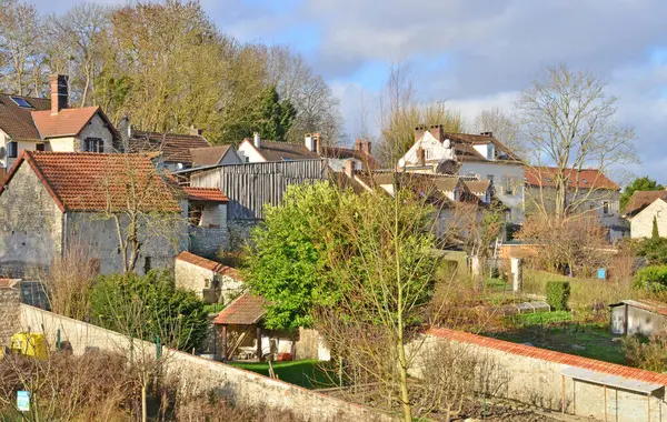 Seraincourt Francia Diciembre 2015 Pintoresco Pueblo Invierno — Foto de Stock