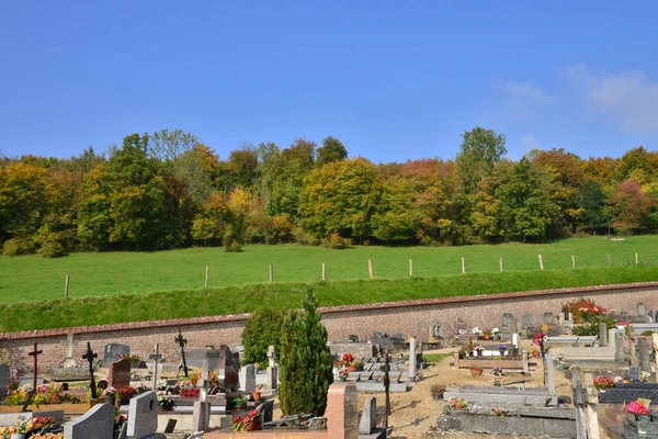 Frankrike Den Pittoreska Kyrkogården Lyons Foret Normandie — Stockfoto