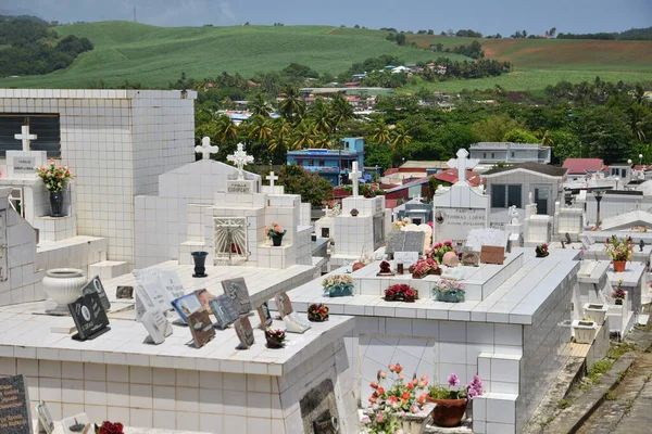 Martinica Pittoresco Cimitero Sainte Marie Nelle Indie Occidentali — Foto Stock