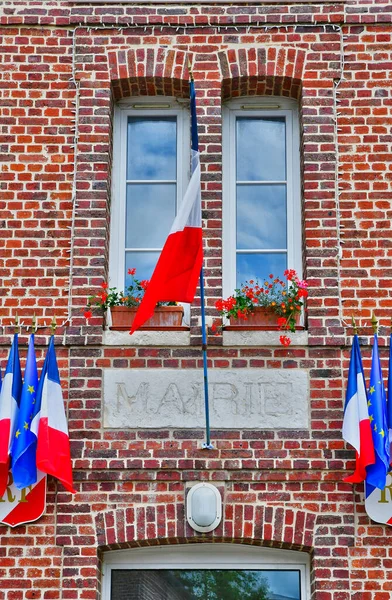 Mesnil Sous Jumieges France June 2016 City Hall — Stock Photo, Image