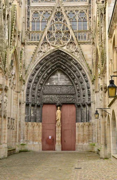 Normandie Seine Denizcilik Teki Rouen Pitoresk Katedrali — Stok fotoğraf