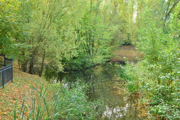 Ile France Het Pittoreske Park Van Oseraie Les Mureaux — Stockfoto