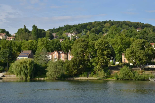 Triel Sur Seine Frankrijk Augustus 2015 Het Pittoreske Uitzicht Vanaf — Stockfoto