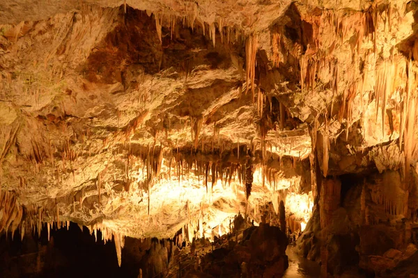 Словенія Мальовнича Історична Печера Постойна — стокове фото