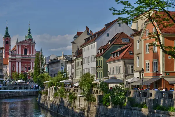 Slowenien Die Malerische Und Historische Stadt Ljubljana — Stockfoto