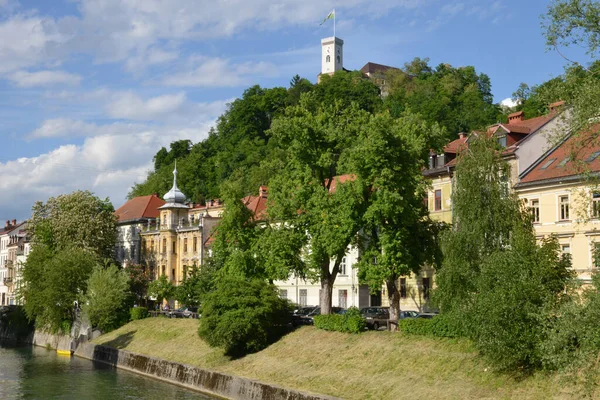 Σλοβενία Γραφική Και Ιστορική Πόλη Της Λιουμπλιάνα — Φωτογραφία Αρχείου