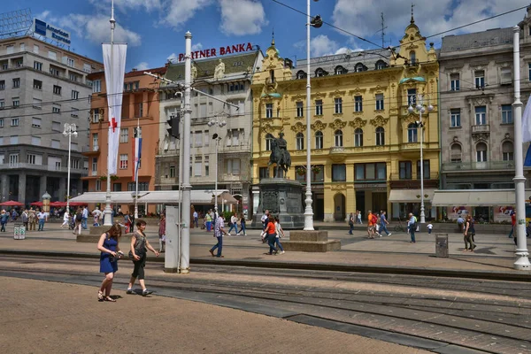 Croácia Pitoresca Cidade Zagreb Nos Balcãs — Fotografia de Stock