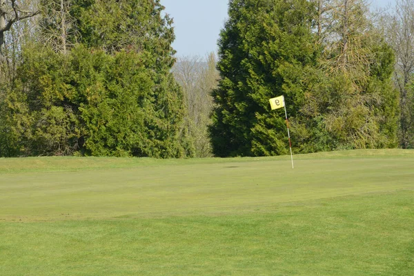 Ile France Malowniczy Golf Miejscowości Seraincourt — Zdjęcie stockowe