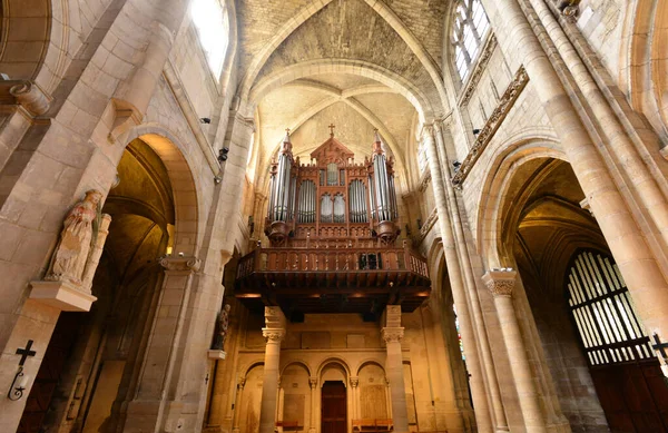 Poissy Francia Mayo 2016 Colegiata Gótica — Foto de Stock