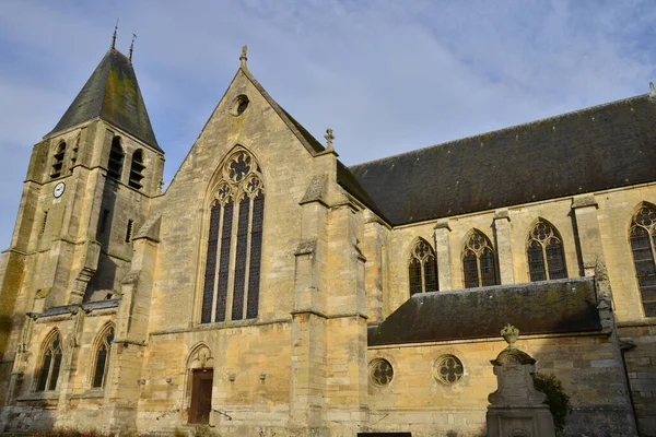 Frankrike Den Historiska Kollegiala Kyrkan Ecoui — Stockfoto