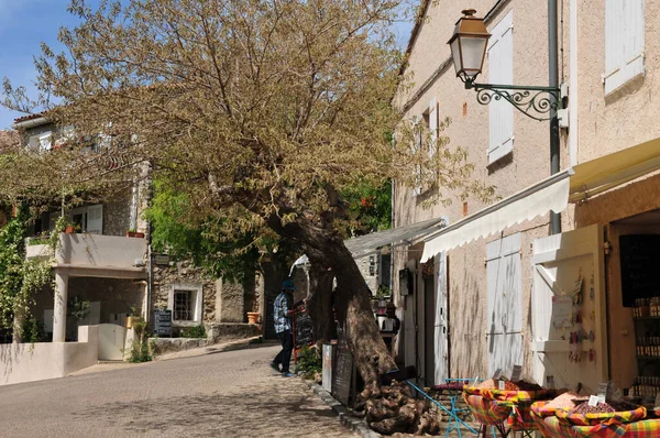 Castellet Francie Duben 2016 Restaurace Malebné Vesnici Jaře — Stock fotografie