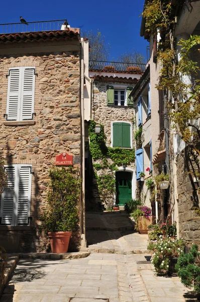 Grimaud France April 2016 Picturesque Historical Village — 图库照片