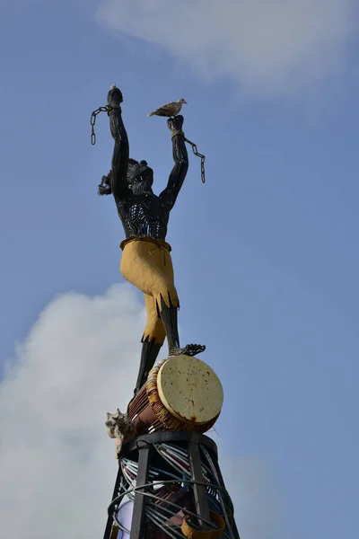 Martinik Malebný Otrocký Pomník Saint Esprit Západní Indii — Stock fotografie