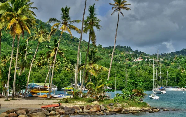 Pittoreske Marigot Bay Het Eiland Saint Lucia Caribische Zee — Stockfoto