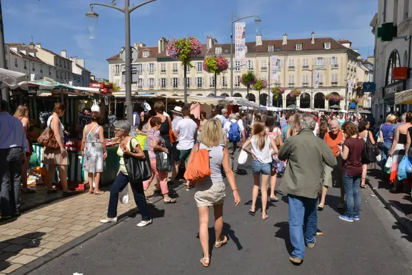 Ile France Picturesque Market Saint Germain Laye — Stock Photo, Image