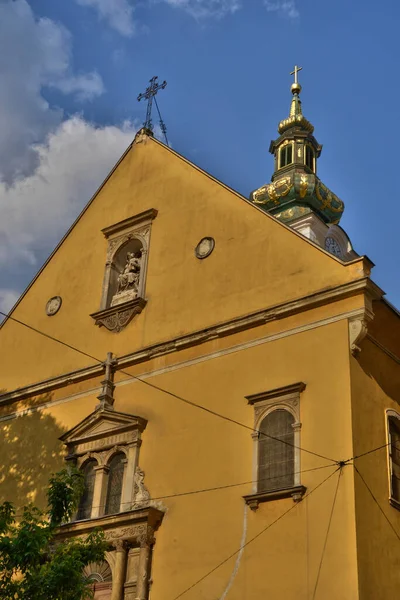 Chorvatsko Malebný Kostel Marie Záhřebu Balkáně — Stock fotografie