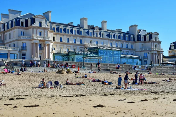 Saint Malo France September 2020 Sillon Beach District — 스톡 사진