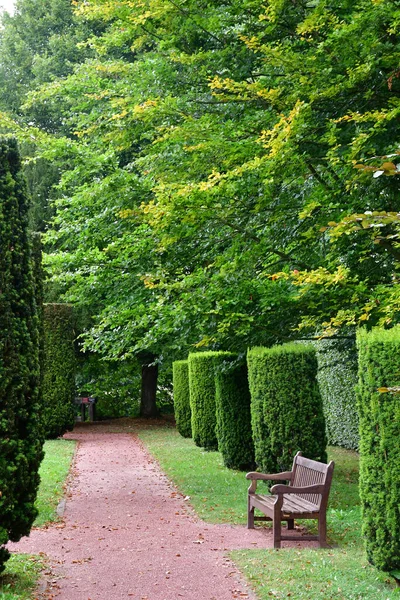 Vascoeuil France August 2020 Formal Garden — Stock Photo, Image