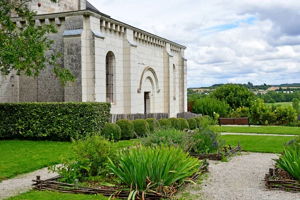 Loches France July 2020 Saint Our Collegiate Church — стокове фото