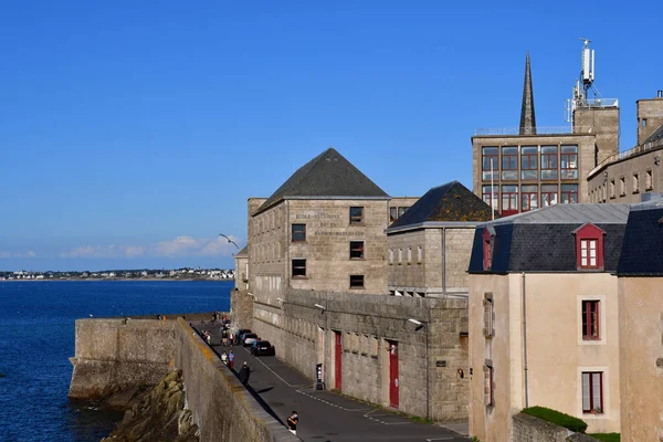 Saint Malo Francja Wrzesień 2020 Miasto Otoczone Murami — Zdjęcie stockowe