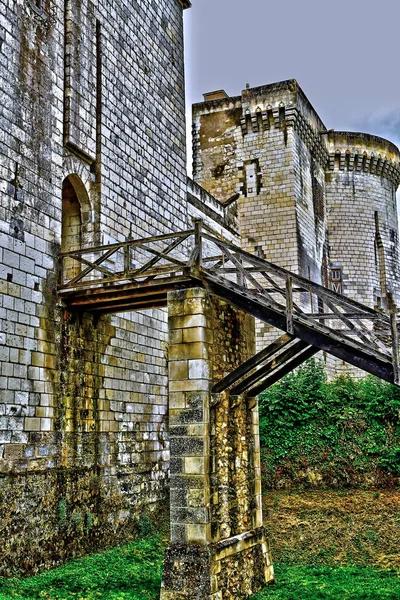 Loches Francie Červenec 2020 Donjon — Stock fotografie