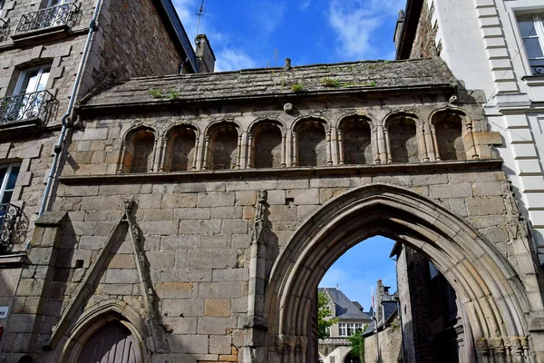 Dinan França Setembro 2020 Pitoresca Cidade — Fotografia de Stock