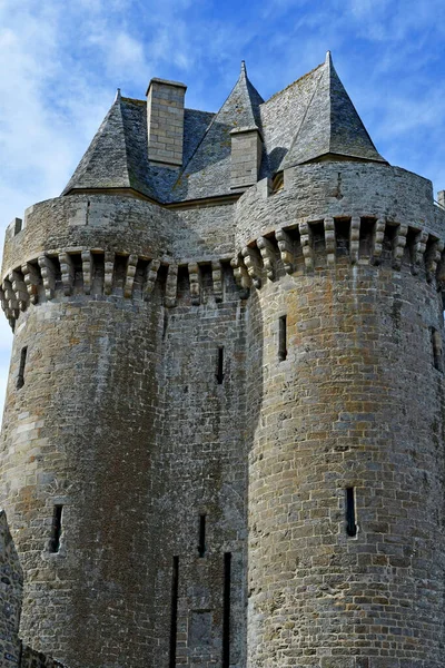 Saint Malo Francja Wrzesień 2020 Malownicza Wieża Solidoru Dzielnicy Saint — Zdjęcie stockowe
