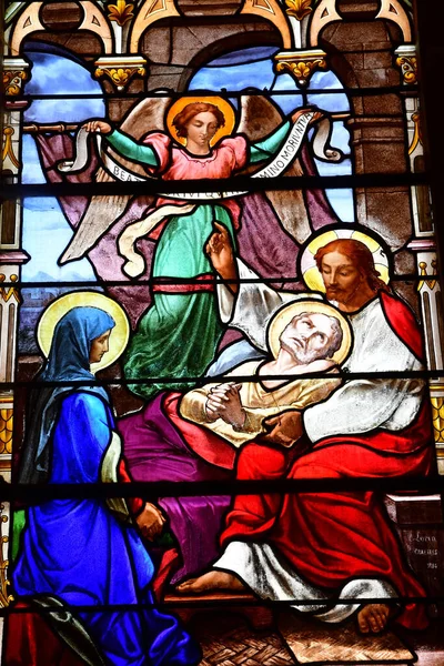 Houlgate Γαλλία Οκτωβρίου 2020 Νεογοτθική Εκκλησία Του Αγίου Aubin — Φωτογραφία Αρχείου