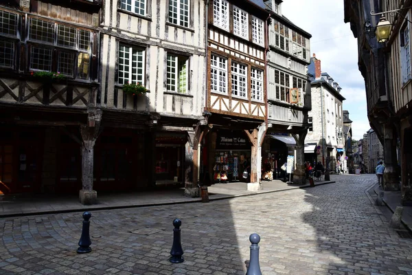 Dinan França Setembro 2020 Pitoresca Cidade — Fotografia de Stock