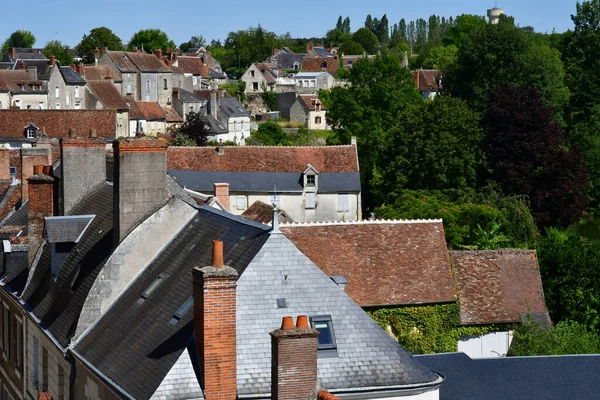 Montresor Francia Luglio 2020 Borgo Storico — Foto Stock