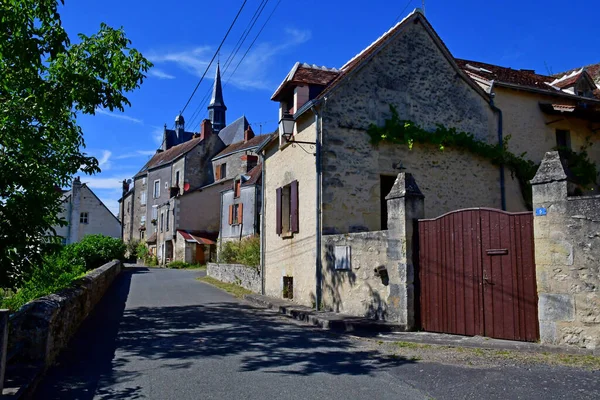 Montresor France July 2020 Village Collegiate Church — 图库照片