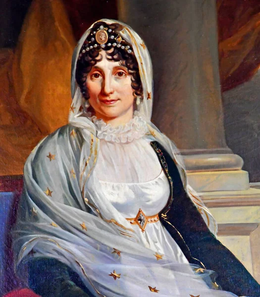 Fontainebleau Francia Agosto 2020 Retrato Letizia Bonaparte Castillo Histórico — Foto de Stock