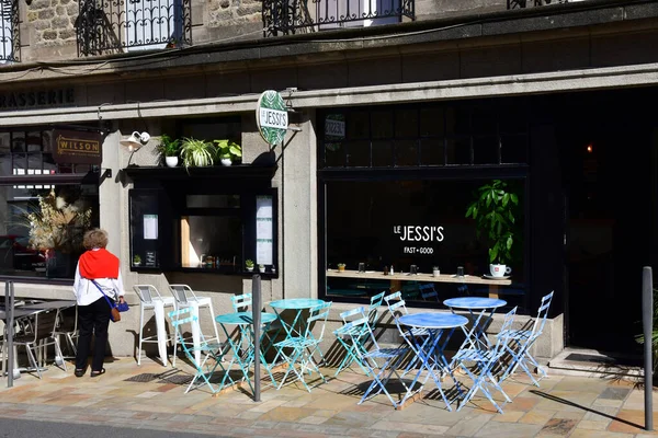 Dinard France 1Er Septembre 2020 Bar Dans Ville Pittoresque Été — Photo