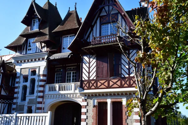 Houlgate France October 2020 Belle Epoque Old House — стокове фото