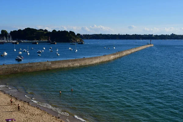 Saint Malo Frankrike September 2020 Den Muromgärdade Stranden — Stockfoto