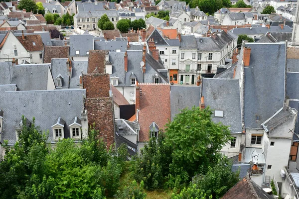 Loches Francia Luglio 2020 Pittoresca Città — Foto Stock