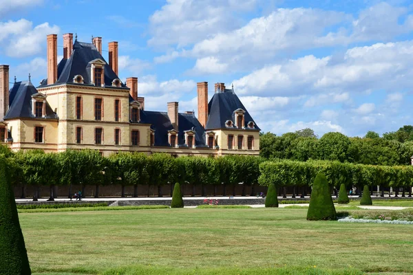 Fontainebleau Francie Srpna 2020 Historický Hrad — Stock fotografie