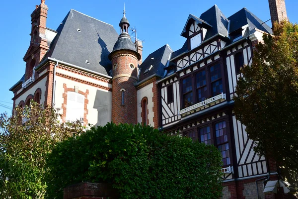 Houlgate França Outubro 2020 Belle Epoque Casa Velha — Fotografia de Stock